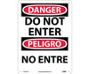 Danger: Do Not Enter Bilingual - 14X10 - .040 Alum - ESD104AB