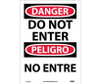 Danger: Do Not Enter Bilingual - 14X10 - PS Vinyl - ESD104PB