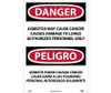 Peligro Asbestos May Cause Cancer Causes  Authorized Personnel Only - 14 X 20 - .040 Alum - SPD22AC