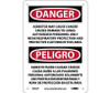 Peligro Asbestos May Cause Cancer  (Bilingual) - 7 X 10 - PS Vinyl - ESD23P
