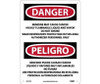 Danger: Peligro Benzene  Area Authorized Personnel Only (Bilingual) - 14 X 10 - PS Vinyl - ESD27PB