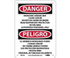 Danger: Peligro Inorganic Arsenic May Cause Cancer  Authorized Personnel Only (Bilingual) - 10 X 7 - .040 Alum - ESD32A