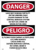 Peligro Lead May Damage Fertility  Do Not Eat - Drink Or Smoke In This Area (Bilingual) - 28 X 20 - PS Vinyl - ESD36PD