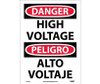 Danger: High Voltage (Bilingual) - 14X10 - PS Vinyl - ESD49PB