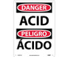 Danger: Acid - Bilingual - 14X10 - .040 Alum - ESD657AB