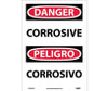 Danger: Corrosive - Bilingual - 14X10 - PS Vinyl - ESD659PB