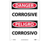 Danger: Corrosive - Bilingual - 14X10 - Rigid Plastic - ESD659RB