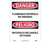 Danger: Flammable Material No Smoking - Bilingual - 14X10 - PS Vinyl - ESD665PB
