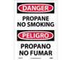 Danger: Propane No Smoking - Bilingual - 14X10 - PS Vinyl - ESD667PB