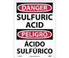 Danger: Sulfuric Acid - Bilingual - 14X10 - .040 Alum - ESD668AB