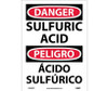 Danger: Sulfuric Acid - Bilingual - 14X10 - PS Vinyl - ESD668PB