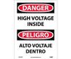 Danger: High Voltage Inside - Bilingual - 14X10 - PS Vinyl - ESD678PB