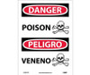 Danger: Poison (Graphic) Bilingual - 14X10 - PS Vinyl - ESD691PB
