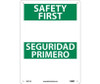 Safety First Seguridad Primero Blank - Bilingual - 14X10 - .040 Alum - ESSF1AB
