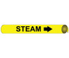 Pipemarker Strap-On - Steam B/Y - Fits 6"-8" Pipe - F4097