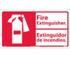 Fire Extinguisher (Bilingual W/Graphic) 10X18 Ps Vinyl