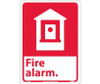 Fire Alarm (W/Graphic) - 14X10 - Rigid Plastic - FGA2RB