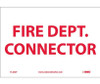 Fire Department Connector - 7X10 - PS Vinyl - FL202P