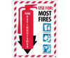 Fire Extinguisher Pictorial Class Marker - 12X9 - PS Vinyl - FXPMBCP