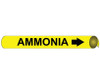 Pipemarker Strap-On - Ammonia B/Y - Fits 8"-10" Pipe - G4004