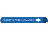 Pipemarker Strap-On - Asbestos Free W/B - Fits 8"-10" Pipe - G4006