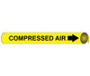 Pipemarker Strap-On - Compressed Air B/Y - Fits 8"-10" Pipe - G4023