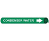 Pipemarker Strap-On - Condenser Water W/G - Fits 8"-10" Pipe - G4028