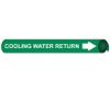 Pipemarker Strap-On - Cooling Water Return W/G - Fits 8"-10" Pipe - G4032