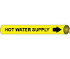 Pipemarker Strap-On - Hot Water Supply B/Y - Fits 8"-10" Pipe - G4063