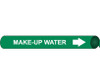 Pipemarker Strap-On - Make-Up Water W/G - Fits 8"-10" Pipe - G4070