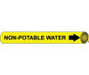 Pipemarker Strap-On - Non-Potable Water B/Y - Fits 8"-10" Pipe - G4076