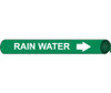 Pipemarker Strap-On - Rain Water W/G - Fits 8"-10" Pipe - G4087