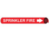 Pipemarker Strap-On - Sprinkler Fire W/R - Fits 8"-10" Pipe - G4095