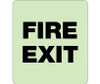 Fire Exit - 8X8 - Glow Ada - GADA109BK