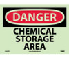 Danger: Chemical Storage Area - 10X14 - PS Vinylglow - GD239PB