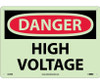 Danger: High Voltage - 10X14 - Rigid Plasticglow - GD49RB