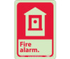 Fire - Fire Alarm - 10X7 - Rigid Plasticglow - GFGA2R