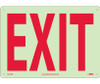 Exit - 10X14 - Glow Rigid Plastic - GL12RB