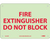 Fire - Fire Extinguisher Do Not Block - 7X10 - PS Vinylglow - GL132P
