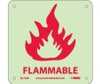 Fire - Flammable - 7X7 - Rigid Plasticglow - GL152R