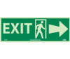 Exit (W/ Door And Right Arrow) - 5X14 - PS Glow - GL308P
