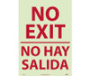 No Exit (Bilingual) - 20X14 - PS Glow - GL64PC