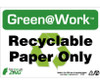 Recyclable Paper Only - 7X10 - Recycle Plastic - GW1026