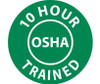 10 Hour Osha Trained - 2" Dia - PS Vinyl - Pack of 25 - HH107