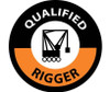 Qualified Rigger Graphic 2" Dia Ps Vinyl 25/Pk