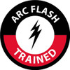 Hard Hat Label Arc Flash Trained 2"Dia. Reflective Ps Vinyl 25/Pk