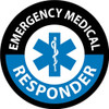 Hard Hat Emblem - Emergency Medical Responder - 2" Dia - PS Vinyl - HH135