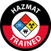 Hard Hat Emblem - Hazmat Trained - 2" Dia - PS Vinyl - HH139