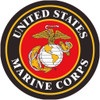 Hard Hat Emblem - United States Marine Corps - 2" Dia - PS Vinyl - HH153