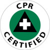 Hard Hat Label - Cpr Certified - 2"Dia. Reflective PS Vinyl - Pack of 25 - HH88R